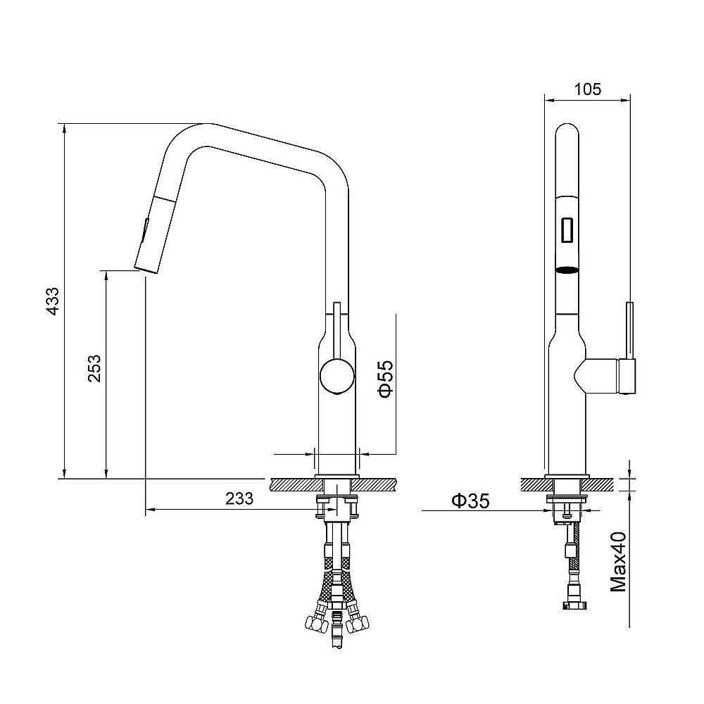 Смеситель для кухни Timo Saona 2386/17FL купить в интернет-магазине сантехники Sanbest