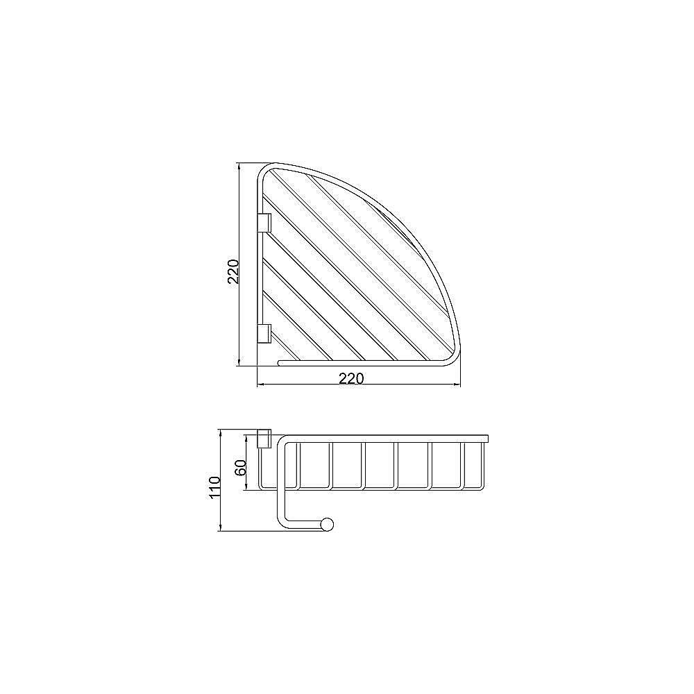 Полка Veragio Basket VR.GFT-9055.BR купить в интернет-магазине сантехники Sanbest