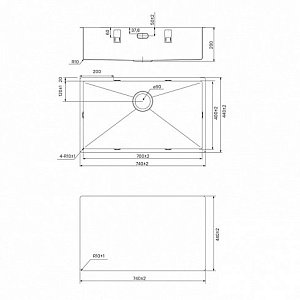 Кухонная мойка Iddis Edifice EDI74S0i77 сатин купить в интернет-магазине сантехники Sanbest