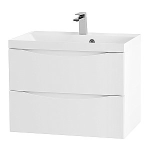 Тумба с раковиной Belbagno MARINO 75 подвесная Bianco Lucido для ванной в интернет-магазине Sanbest