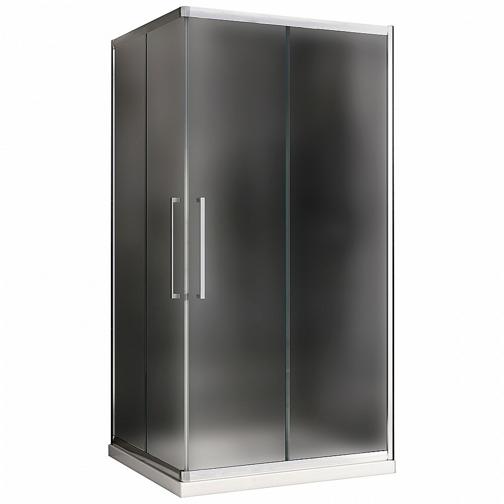 Душевой уголок ABBER Schwarzer Diamant AG02128MH 120x80 стекло матовое/профиль хром купить в интернет-магазине Sanbest