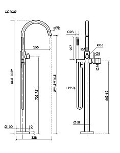 Смеситель для ванны Sancos Etna SC9009CH хром купить в интернет-магазине сантехники Sanbest