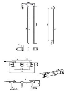 Полотенцесушитель электрический Vincea VTD-2VT1GM вороненая сталь, таймер купить в интернет-магазине сантехники Sanbest