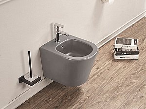 Биде подвесное CeramaLux 5330MH светло-серый купить в интернет-магазине Sanbest