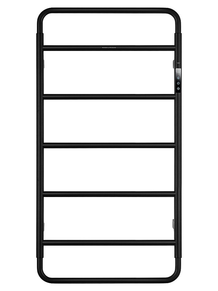 Полотенцесушитель электрический WONZON & WOGHAND WISMAR, Черный (WW-AL202-MB) купить в интернет-магазине сантехники Sanbest