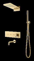 Душевая система Boheme Fusion 130-2-MG золото матовое купить в интернет-магазине сантехники Sanbest