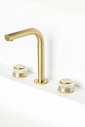 Смеситель для раковины Boheme AURA 152-MG-A матовое золото купить в интернет-магазине сантехники Sanbest