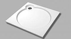 Душевой поддон Cezares TRAY-S-A-56 80х80 белый купить в интернет-магазине сантехники Sanbest