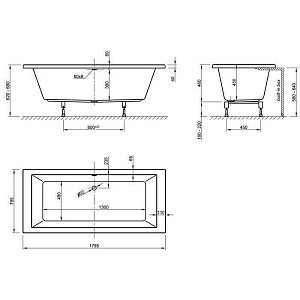 Акриловая ванна Knief Culture FIT 180x80 купить в интернет-магазине Sanbest