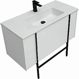 Тумба с раковиной Allen Brau REALITY 1.32008.WM 121 белая матовая для ванной в интернет-магазине Sanbest