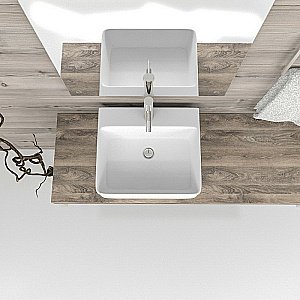 Раковина Esbano Circon 46 ESRNCIRC46W белая купить в интернет-магазине Sanbest