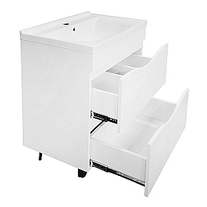 Тумба с раковиной Loranto Santorini 60 CS00105567 белая для ванной в интернет-магазине Sanbest