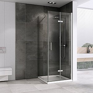 Душевой уголок ABBER Zart AG08090P-S91 90x90 стекло прозрачное/профиль хром купить в интернет-магазине Sanbest