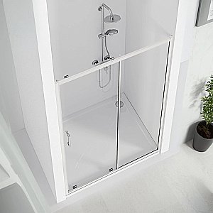 Душевая дверь Good Door Cube WTW 130 КУ00013 стекло прозрачное/профиль хром купить в интернет-магазине Sanbest