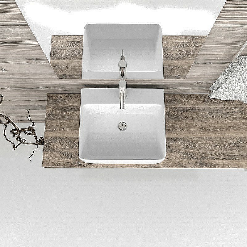 Раковина Esbano Circon 46 ESRNCIRC46W белая купить в интернет-магазине Sanbest