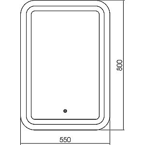Зеркало Mixline Мальта 542562 55 в ванную от интернет-магазине сантехники Sanbest
