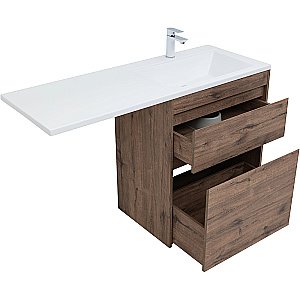 Тумба с раковиной Aquanet Токио 68 333652 дуб веллингтон для ванной в интернет-магазине Sanbest