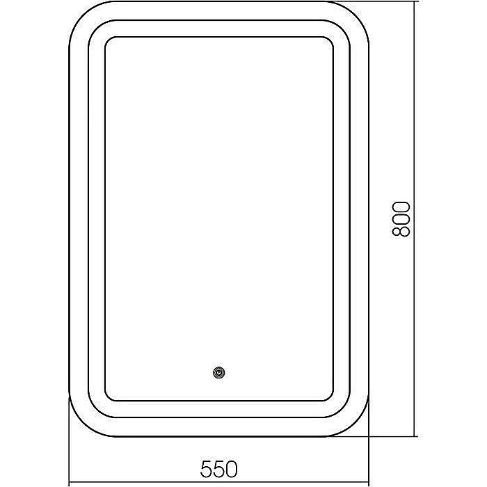 Зеркало Mixline Мальта 542562 55 в ванную от интернет-магазине сантехники Sanbest