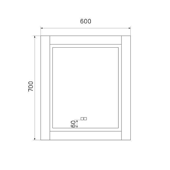 Зеркало Iddis Oxford ЗЛП111 60 в ванную от интернет-магазине сантехники Sanbest
