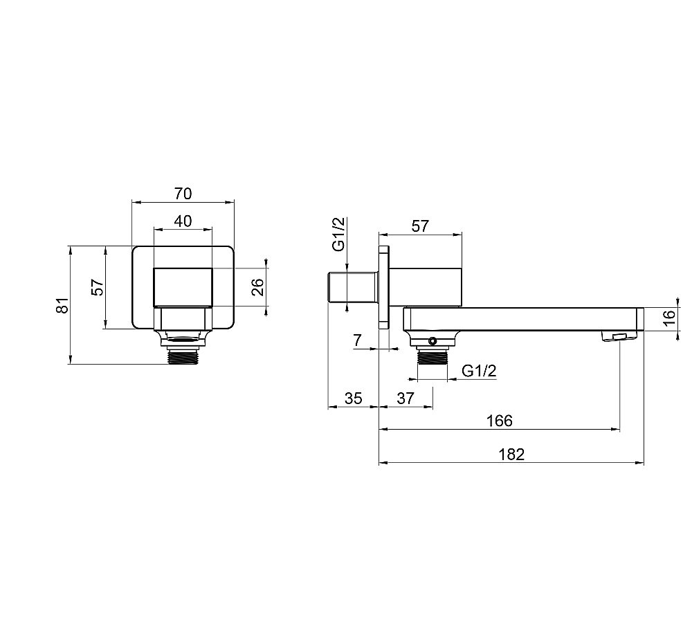 Излив для ванны WONZON & WOGHAND WW-88SZ06-MB черный матовый купить в интернет-магазине сантехники Sanbest