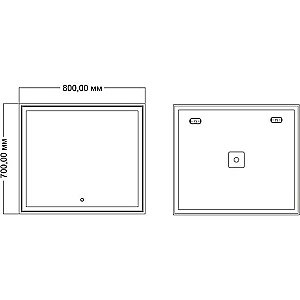 Зеркало Mixline Минио 545275 80 в ванную от интернет-магазине сантехники Sanbest