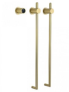 Полотенцесушитель электрический встраиваемый WONZON & WOGHAND LEIPZIG, Брашированное золото (WW-AL3621-BG) купить в интернет-магазине сантехники Sanbest