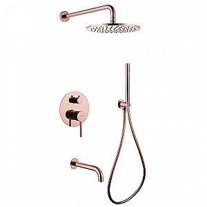 Душевая система Abber WASSER KREIS AF8117RG розовое золото купить в интернет-магазине сантехники Sanbest