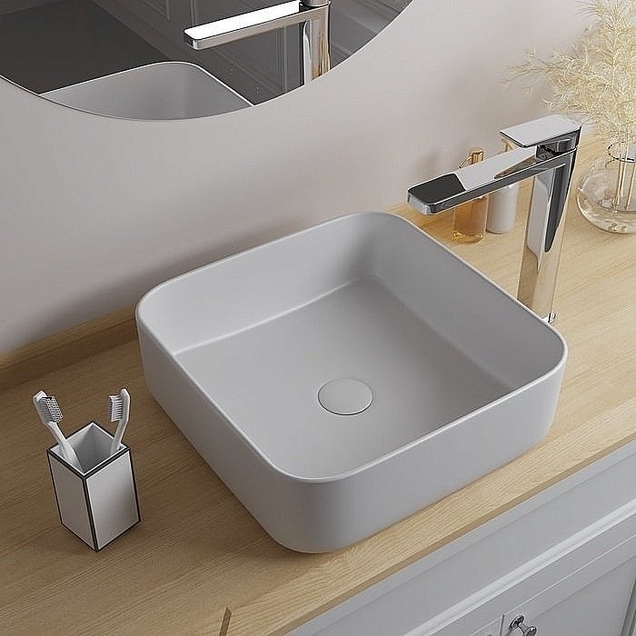 Раковина накладная Iddis Bridge BRIWS04i27 белый купить в интернет-магазине Sanbest