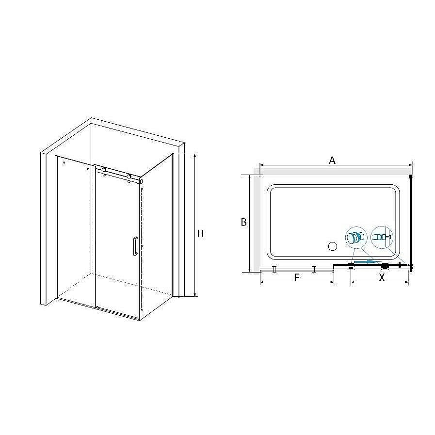 Душевой уголок RGW Tornado TO-44 150x100 купить в интернет-магазине Sanbest