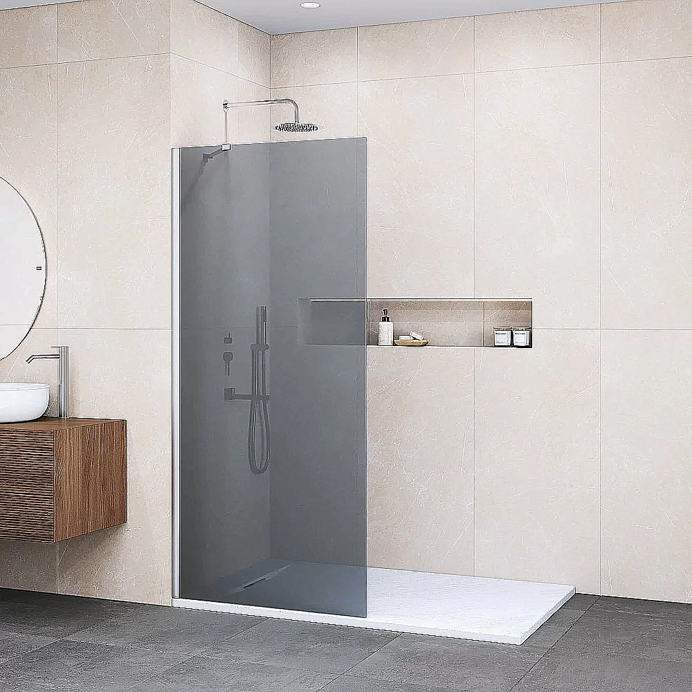 Душевое ограждение RGW Walk In WA-102 100 351010210-31 стекло тонированное/профиль хром купить в интернет-магазине Sanbest