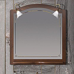 Зеркало Опадирис Лоренцо 100 00-00007042 светлый орех в ванную от интернет-магазине сантехники Sanbest