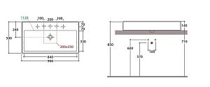 Раковина GLOBO Stone SCQ91.BI*1 90 купить в интернет-магазине Sanbest