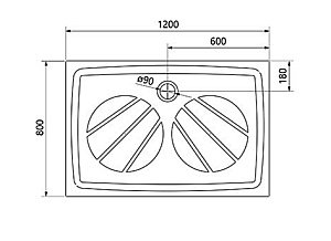 Душевой поддон Ravak Galaxy Pro Gigant 120x80 белый матовый купить в интернет-магазине Sanbest
