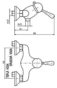 Смеситель для душа RAV-Slezak LABE L081.5SM купить в интернет-магазине сантехники Sanbest