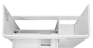 Тумба с раковиной Loranto KANTRI CS00097259 100/2Н раковина Фостер 100, белый глянец для ванной в интернет-магазине Sanbest