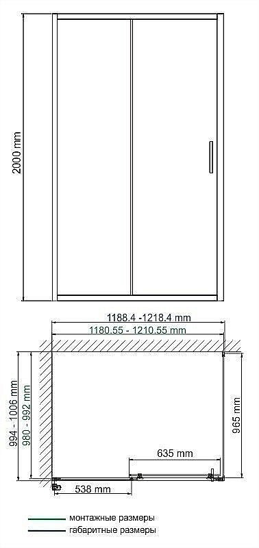 Душевой уголок WasserKRAFT Main 41S10 100x120 купить в интернет-магазине Sanbest