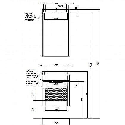 Тумба с раковиной Aquanet София 50 для ванной в интернет-магазине Sanbest