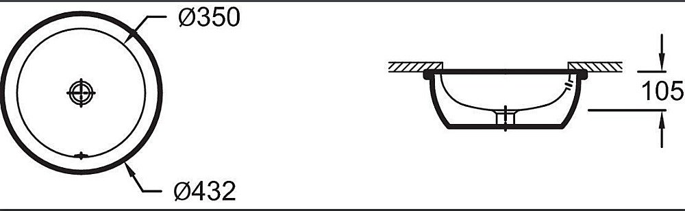 Раковина Jacob Delafon VOX 44 EYM102-00 белая купить в интернет-магазине Sanbest