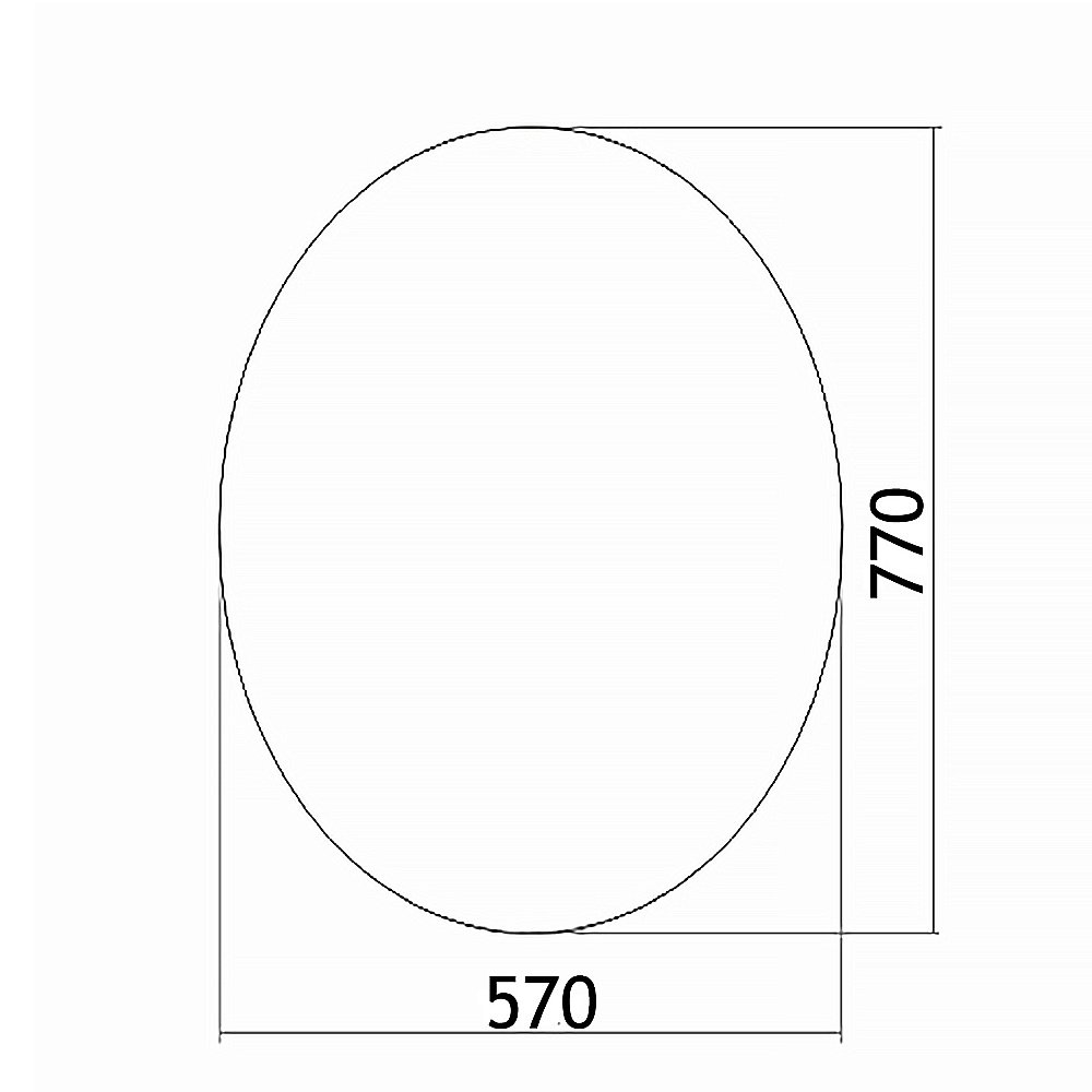 Зеркало LORANTO Овал ФР-00001120 57х77 в ванную от интернет-магазине сантехники Sanbest