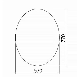 Зеркало LORANTO Овал ФР-00001120 57х77 в ванную от интернет-магазине сантехники Sanbest