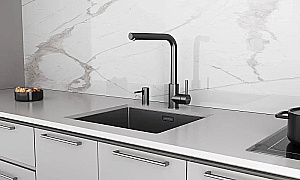 Диспенсер Paulmark Stork D006-GM вороненая сталь купить в интернет-магазине сантехники Sanbest