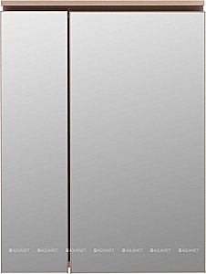 Зеркальный шкаф De Aqua Алюминиум 261764 60 медь купить в интернет-магазине сантехники Sanbest