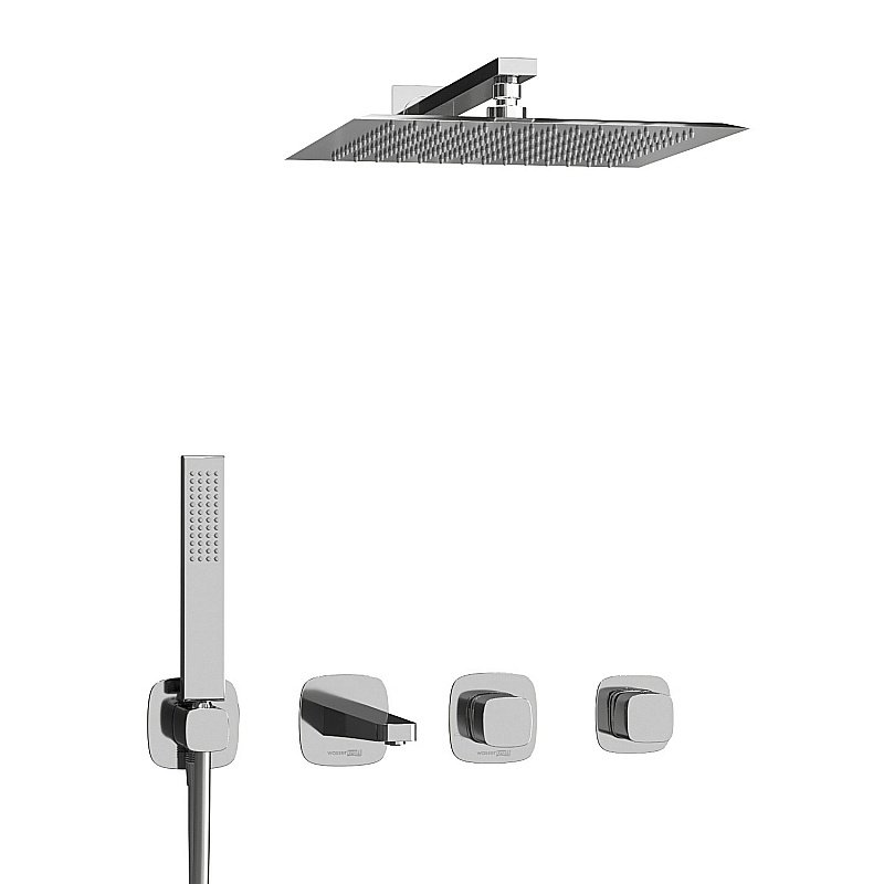 Душевая система WasserKRAFT Naab 8600 SET2849 хром купить в интернет-магазине сантехники Sanbest