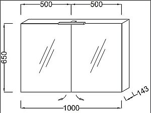 Зеркальный шкаф Jacob Delafon ODEON UP EB797RU-G80 100 светло-коричневый купить в интернет-магазине сантехники Sanbest