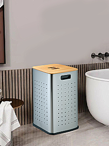 Корзина для белья WeltWasser Nansy 35 10000013378 сталь матовая купить в интернет-магазине сантехники Sanbest