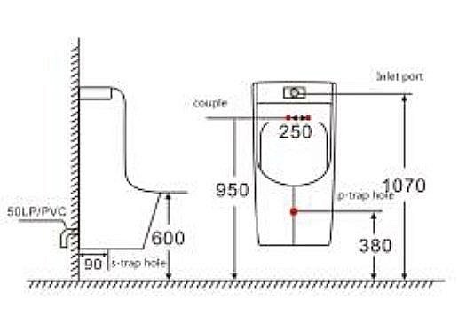 Писсуар настенный SantiLine SL-6003 купить в интернет-магазине Sanbest