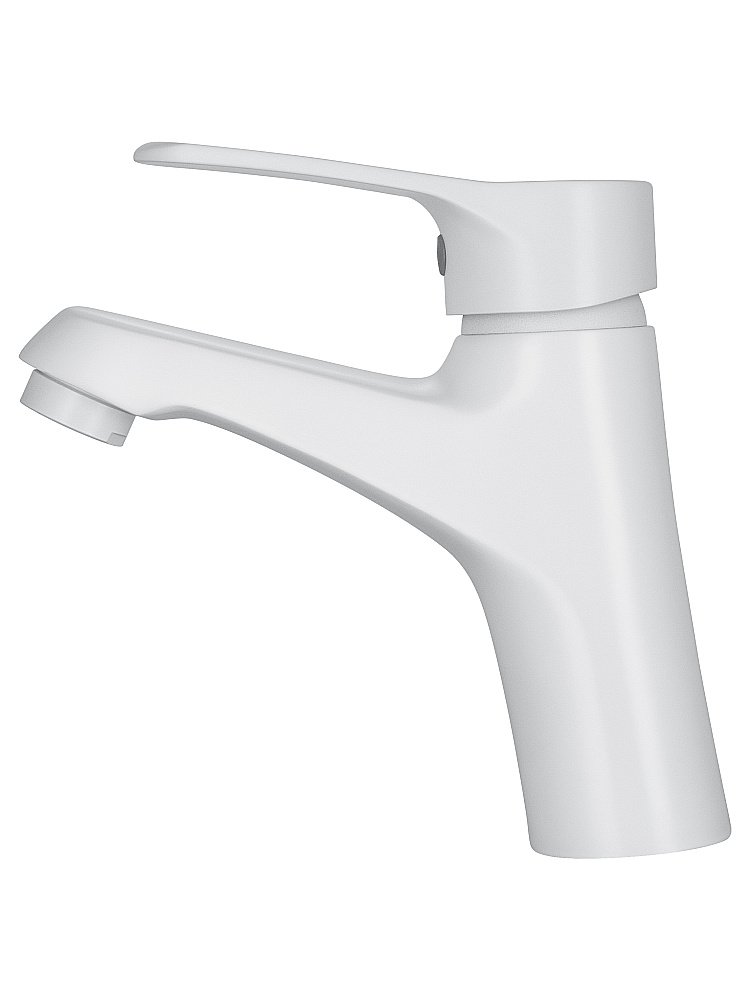 Смеситель для раковины WONZON & WOGHAND WW-A40212-MW белый матовый купить в интернет-магазине сантехники Sanbest