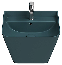 Раковина ISVEA Sott'Aqua 50 10SQ37002SV-2R изумрудный матовый купить в интернет-магазине Sanbest