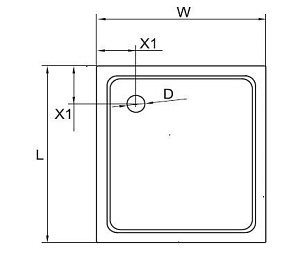 Душевой поддон Cezares TRAY-M-A 100x100 купить в интернет-магазине Sanbest