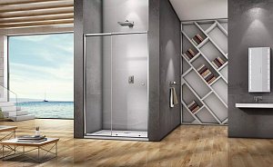 Душевая дверь Good Door LIRA WTW-100-C-CH купить в интернет-магазине Sanbest